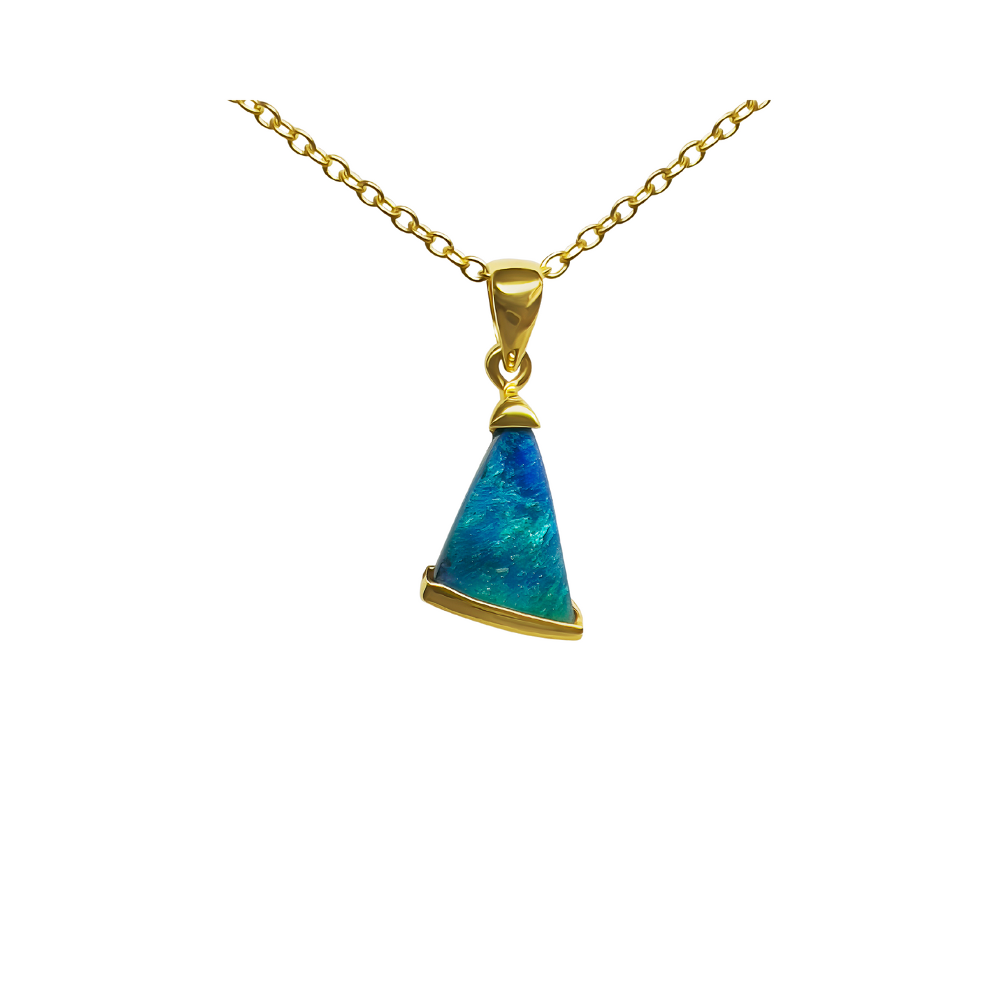 Yellow Gold Boulder Opal Pendant (241415)